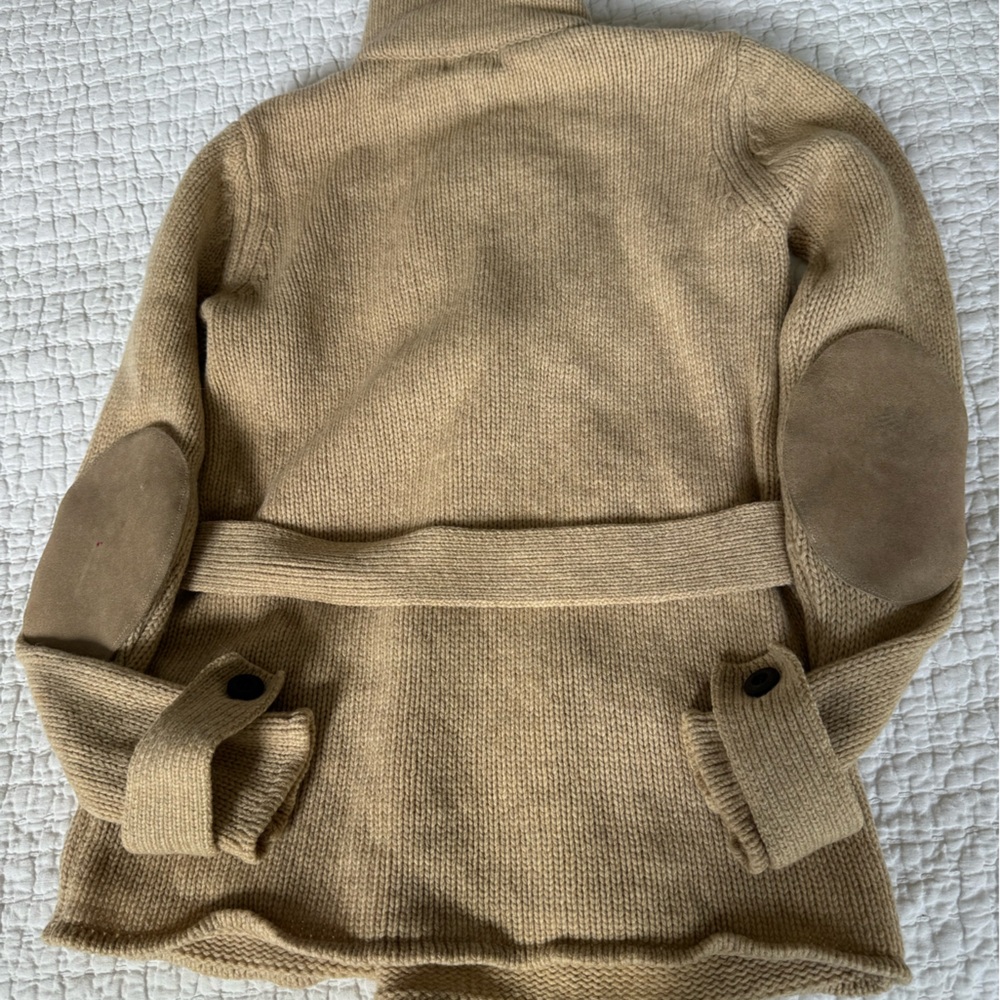 A.P.C. Women's Tan Double-Breasted Sweater Jacket - Picture 7 of 8